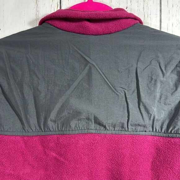 Columbia Pink Gray Fleece Full Zip Outdoor Trail Jacket Womens M Gorpcore Hiking - Picture 13 of 15